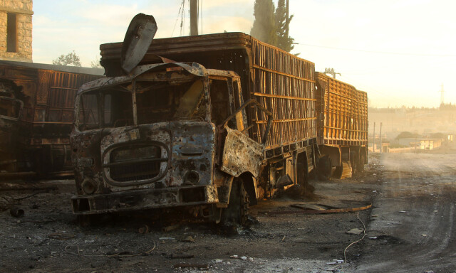 USA tror russiske fly bombet nødhjelpen i Syria